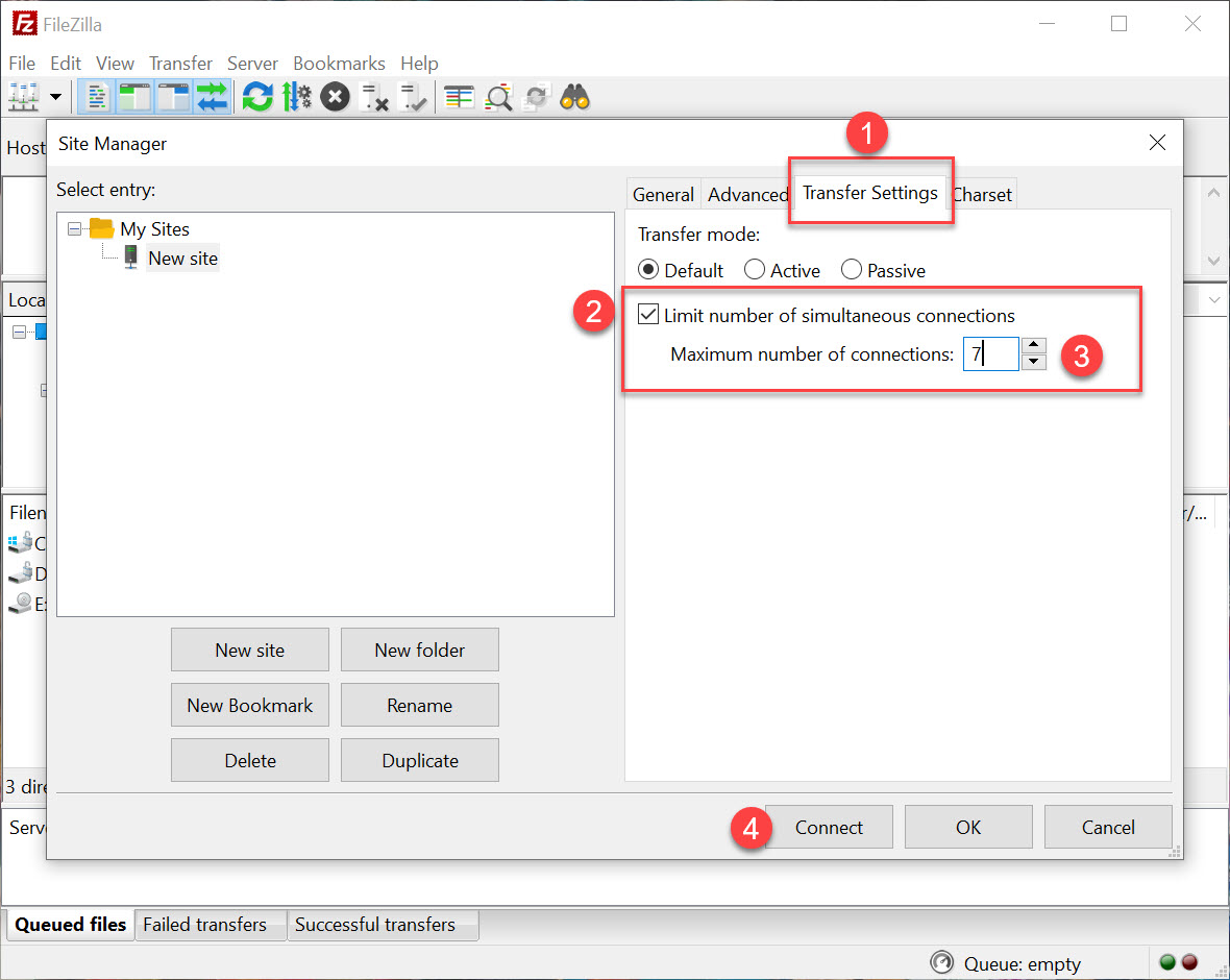 How to connect to FTP server using FileZilla Knowledgebase HostRound LLC